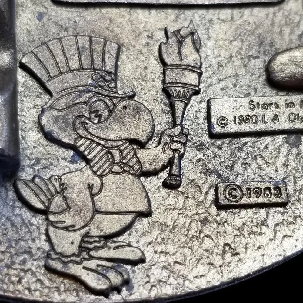 Vintage Belt Buckle Games Of The‎ XXIIIrd Olympiad Los Angeles 1984 By Sanchez